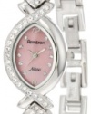 Armitron Women's 75/3477PMSV NOW Swarovski Crystal Accented Silver-Tone Pink Dial Watch