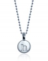 Alex Woo Mini Addition Letter Sterling Silver H Charm Pendant Necklace