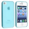 Loggerhead Light Blue Transparent Flexible Gel TPU Case Cover for Apple iPhone 4 4g 4s