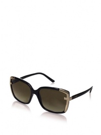 Fendi Women's 5225 Sunglasses, Black/Brown, One Size