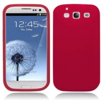 Red Soft Skin Silicone Gel Case Cover For Samsung Galaxy S3 i9300 - AT and T, T-Mobile, Sprint, Verizon