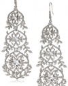 Carolee LUX Crystal Basics Metal Antique Crystal Chandelier Earrings