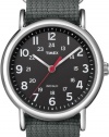 Timex T2N650KW Weekender Gray Slip Through Strap Watch