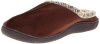 Isotoner Men's Microsuede Hoodback Sherpa Slipper