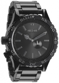 Nixon 51-30 Watch - Men's All Black/Black Crystal, One Size