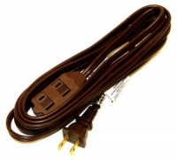 Coleman Cable 9403-07 12-Feet Triple Tap Extension Cord, Brown