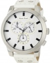 Marc Ecko Men's E14539G3 The Prescott White Leather Strap Watch