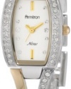 Armitron NOW Women's 753856SVTT Swarovski Crystal Two-Tone Bangle Watch