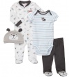 Carter's 4-pc. Puppy Cuddle Me Layette Set GREY 6 Mo