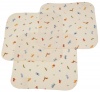 Carters Keep Me Dry Flannel Lap Pads, Ecru, 3 Pack