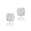 Sterling Silver 2.5ct CZ Stud Earrings, 7mm