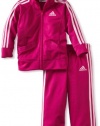 adidas Baby-girls Infant Basic Tricot Set, Dark red, 24 Months