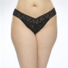 Hanky Panky Original Signature Lace Thong Plus Size, One Size, Chai