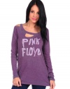 Chaser Womens Pink Floyd Triblend Deconstructed Tee - Gem - Small