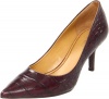 Nine West Women's Austin Pump,Wine Croc,11 M US