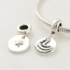 Chinese Zodiac Snake 925 Sterling Silver Ring Shape Charm for Pandora, Biagi, Chamilia, Troll and More Bracelets