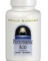 Source Naturals Pantothenic Acid 100mg, 250 Tablets