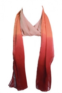 Discount Fashion Jewelry | THREE TONE THIN SCARF (Brown)