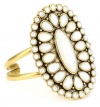 Lucky Brand Pearl Set Stone Cuff Bracelet