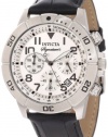 Invicta Men's 7283 Signature Chronograph Silver Dial Black Leather Watch