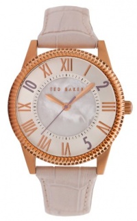 Ted Baker Women's TE2086 Quality Time Round Rose Gold Stone Bezel Watch