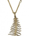 Mizuki 14k Diamond Quill Necklace On Adjustable Wheat Chain, 26