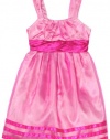 Ruby Rox Kids Girls 7-16 Organza Party Dress, Fuchsia/Pink, 10