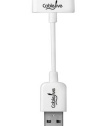 CableJive iStubz Sync/Charge Cable for iPod, iPhone, iPad (White - 7cm)