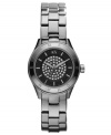 A darling watch from AX Armani Exchange swirling with shimmering Swarovksi elements.