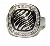 Designer Inspired Square Twist Ring