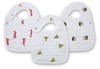 aden + anais 3 Count 100% Cotton Muslin Snap Bib, Mod About Baby