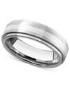 Continuous, confident style. This men's ring is crafted in tungsten. Size 12.