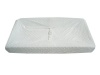 American Baby Company Heavenly Soft Minky Dot Fitted Contoured Changing Pad Cover, White Puff