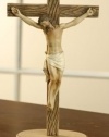 Standing Wooden Wall or Desk Wood Crucifix Cross Jesus Christ Catholic