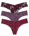 Commando's signature thong goes girly with pink and red butterfly, leopard and rose prints. Style #CT02UNBXP.