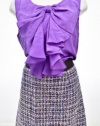 Kate Spade African Violet Silk-Tweed Cloey Dress