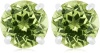 Sterling Silver 6mm Round Peridot Earrings