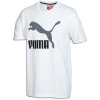 Puma Apparel Men's Vintage No 1 Logo Tee, White/Black/Steel Grey, X-Large