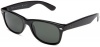 Ray Ban 'New Wayfarer' Sunglasses 2132 901/58 Black Frame Grey/Green Polarized 52MM