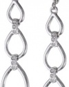 T Tahari Essentials Triple Link with Crystal Drop Earrings