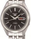 Seiko Men's SNKL23 Seiko 5 Automatic Black Dial Stainless-Steel Bracelet Watch