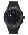 Leave no challenge undefeated with this Black Efficiency watch from Swatch.