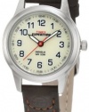 Timex Women's T41181 Expedition Metal Field Brown Leather and Nylon Strap Watch