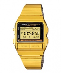 Casio Men's DB380G-1 Gold Gold Tone Stainles-Steel Quartz Watch with Digital Dial