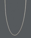 The perfect complement to your accessory collection. This 14k white gold necklace features a box link chain. Approximate length: 20 inches.