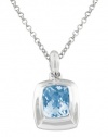 Effy Jewlery Sterling Silver Blue Topaz Pendant, 5.20 TCW