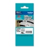 Brother Laminated Flexible ID Black on White 3/4 Inch Tape - Retail Packaging (TZeFX241) - Retail Packaging