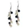 2.5 Genuine Multi-Color Freshwater Cultured Pearl Dangle Earrings