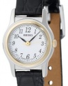 Seiko Women's SXGM10 Black Leather Strap Watch