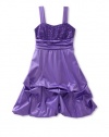 Ruby Rox Kids Girls 7-16 Sequin Top Pick Up Dress, Grape, 14